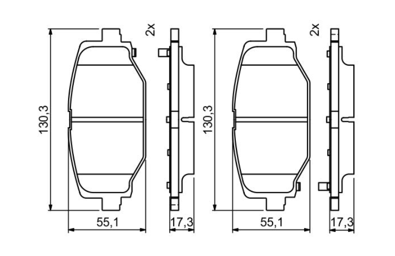 Гальмівні колодки дискові 0986494767 - зображення 3