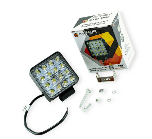 фара дополнительная LED 106х106х60 (Д/В/Ш) 48W дальний