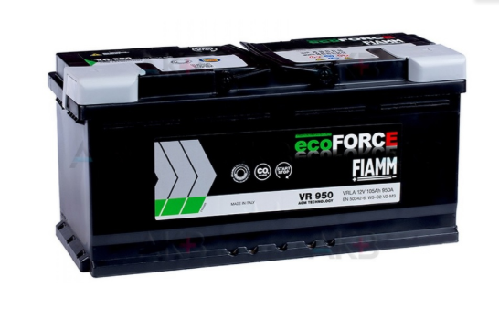 Аккумулятор FIAMM 105Ач 950А AGM EcoForce (L6) (0) Евро прав +