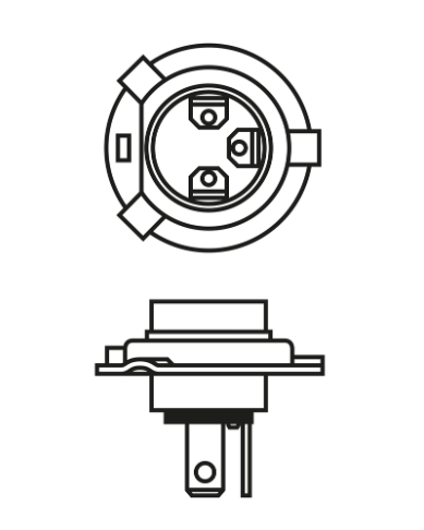 лампа  H4 12V 55 W BOSCH Ultra White 4200K (2шт) 1987301440 - зображення 2