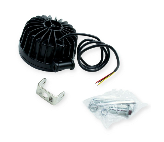 фара дополнительная LED  круглая  90х45 (Дм/Ш) 60W 5000K CREE дальний+ДХО 01552 - зображення 2