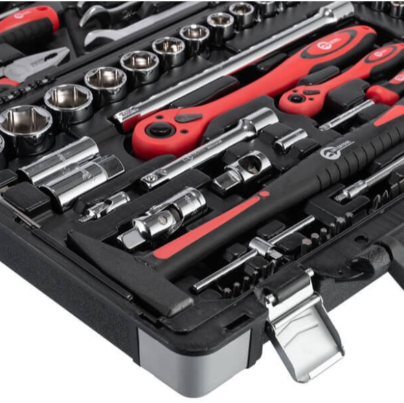 набор инструмента 1/2",1/4"   78 шт  с битами, ключами  Тайвань ET-7078 - зображення 5