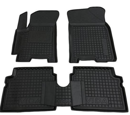 коврики салона ЗАЗ Vida 2012-2017 борт 2,5см, с перемычкой