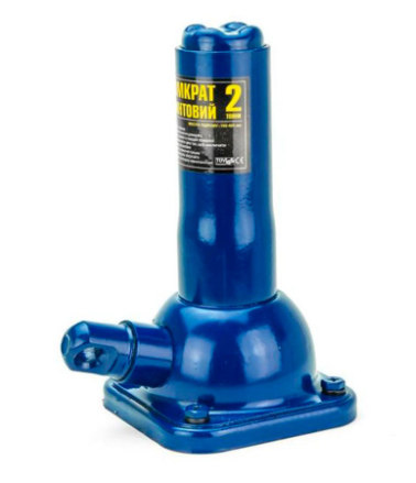 домкрат  механический бутылочный 2Т  205-485 мм двухштоковый  Vitol