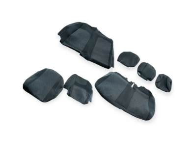 чехлы салона Opel Vivaro (1+2) 2001-2014 фургон "ткань" черные