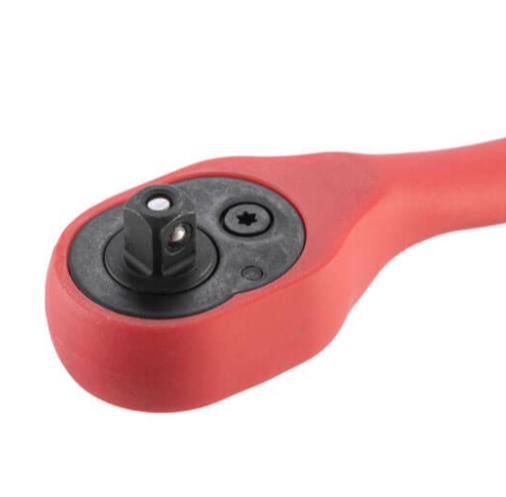 трещетка с квадратом   1/4" 72 зуба 150 мм CrV Intertool PROFI изогнутая ручка HT-2107 - зображення 5