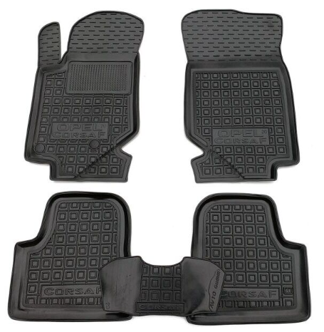 коврики салона Opel Corsa F 2020-> борт 2,5см, с перемычкой
