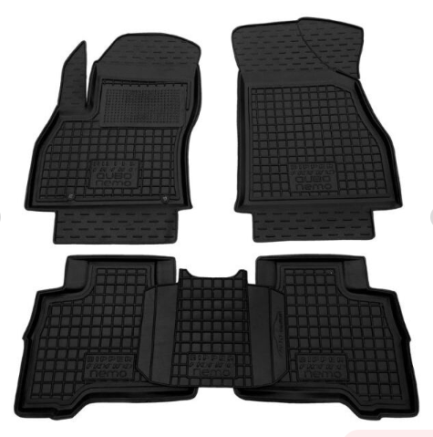 коврики салона Citroen Nemo 2007-2017 борт 2,5см, с перемычкой