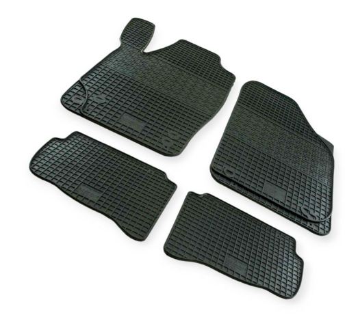 коврики салона Skoda Fabia I/II 2000-2014, VW Polo 2002-2009  борт 1см, евроклетка Polytep