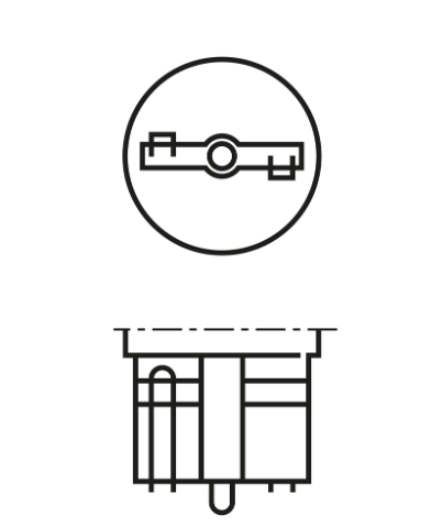 лампа БЦ 12V 5W W2.1х9.5d BOSCH ECO Orange 1987302820 - зображення 2