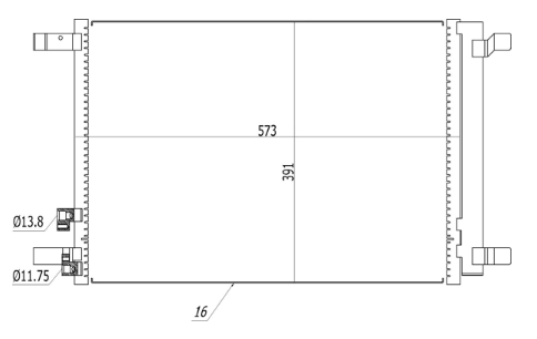 радиатор кондиционера Audi A3, Skoda Octavia III, Superb III, VW Arteon, Golf 1.0-2.0D 12->  (HART)