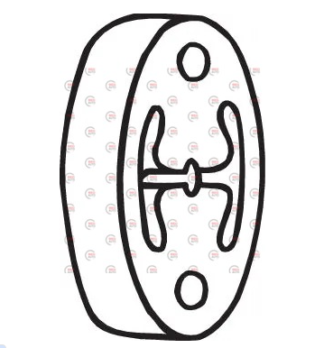 резинки крепл.глуш.Lanos,AVEO (глушитель зад.) BOSAL EPDM