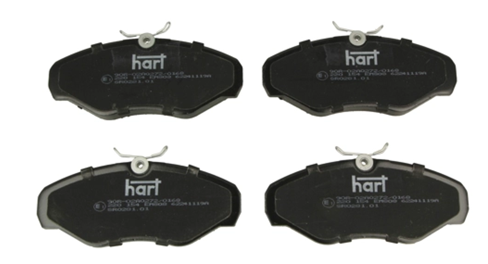 колод.торм. пер. Renault Trafic-Opel Vivaro 01->, Ducato,Jumper,Boxer 94-> (145x61)  (HART)