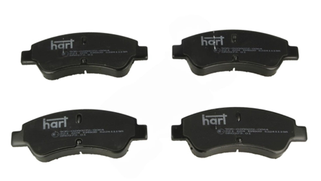 колод.торм. пер. Citroen Berlingo-Peugeot Partner 01-> сист.BOSCH  (HART)