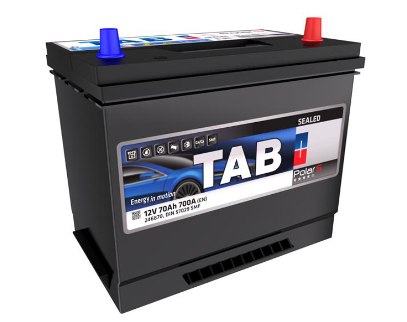 АКБ TAB POLAR S (Asia), R"+" 70Ah, En700 (269 x 173 x 198/218) правый "+"
