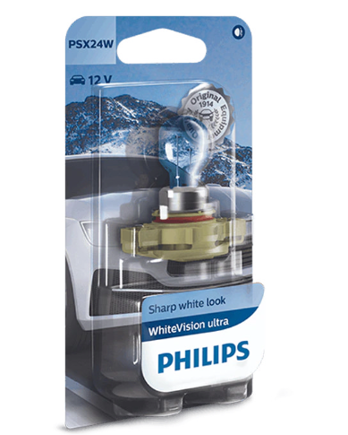 лампа A 12V PSX24W PG20/7 PHILIPS White Vision ultra +60%