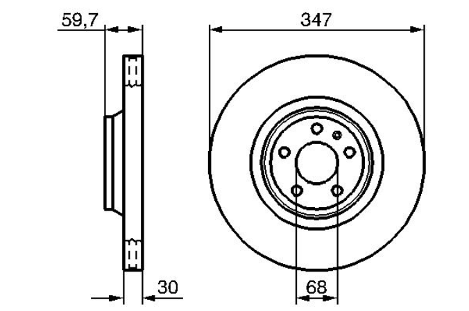 Гальмівний диск 0986479260 - зображення 2