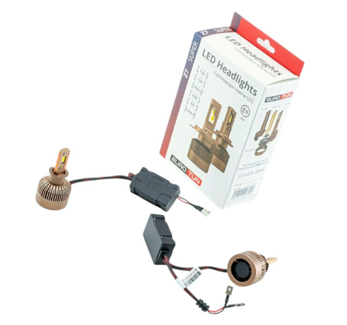 лампа LED H3 12V-24V 120W EUROTUN Z11 20000L 6500K CAN BUS радиатор с вентилят.