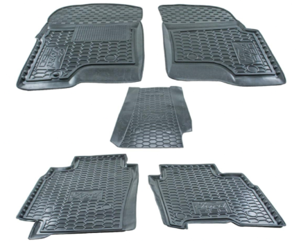 коврики салона Ford F-150 2004-2008 (5мест) борт 2,5см, с перемычкой