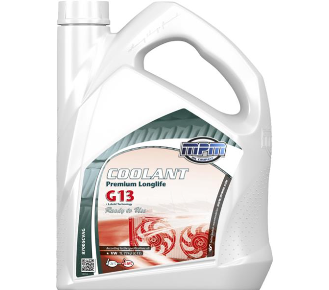 Антифриз MPMOIL Premium Longlife G13 / -40°C / червоний / 5л. /( VW TL 774J (G13) )
