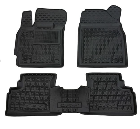 коврики салона Mazda CX-7 2006-2012 борт 2,5см, с перемычкой