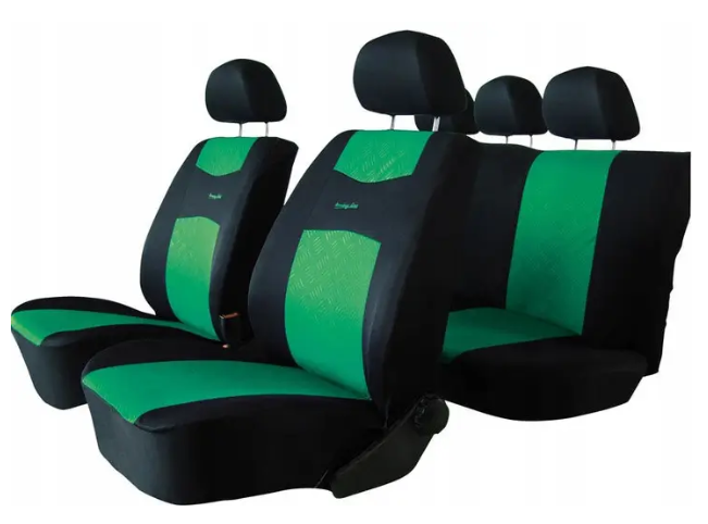 чехлы салона ВАЗ 2108-21099, 2113-2115 "пилот" зеленые  комбинированные