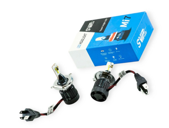 лампа LED H4 12V-24V Mi7 6000K 25W радиатор+вентилятор