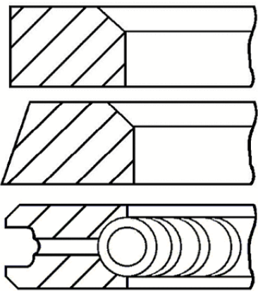 Комплект кілець на поршень