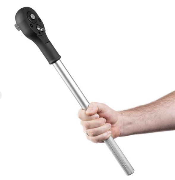 трещетка с квадратом  3/4" 24 зубов 500 мм CrV Intertool усиленная ET-7005 - зображення 5