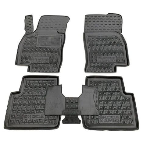 коврики салона Skoda Kamiq 2019-> борт 2,5см, с перемычкой