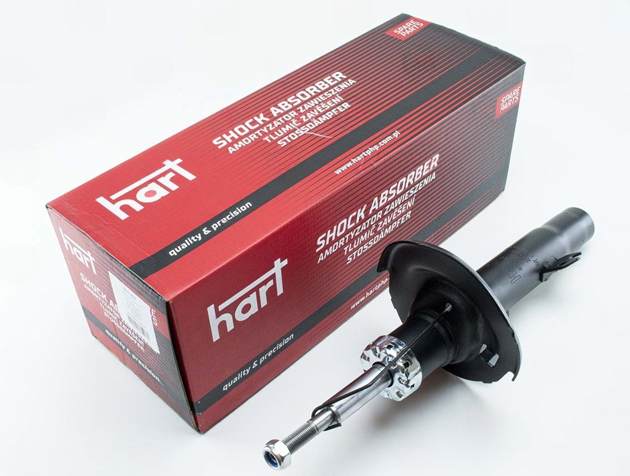 амортизатор пер. Peugeot 207 06-> правый R  (HART)