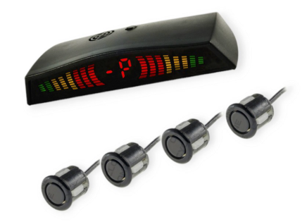 парктроник 4 датчика 18,5 мм Cyclone ST-4M LED дисплей-шкала/звук. сигнал/черный