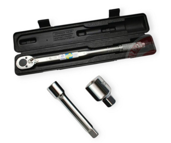 ключ динамометрический 1/2" 28-210 Нм (2,8-21 кГм)+переход+удлинит кейс
