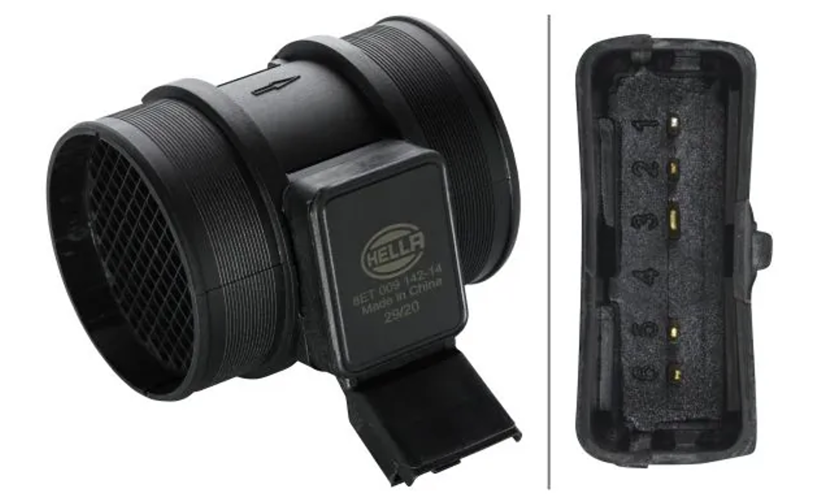 расходомер воздуха  Citroen Berlingo, Peugeot Partner,Fiat Ducato 1.9-2.2D 96- >  (HELLA)