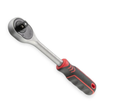 трещетка с квадратом   1/2" 45 зубов 250 мм CrV Intertool HT-2119 - зображення 3