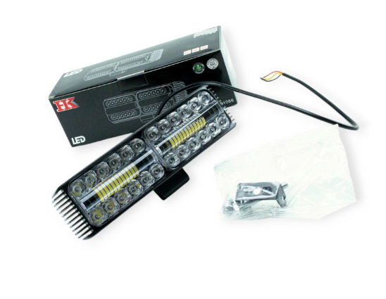 фара дополнительная LED  прямоуг. 200х55х55 (Д/В/Ш) 48W 6000L  дальний 01564 - зображення 2