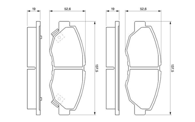 Гальмівні колодки дискові 0986461124 - зображення 2