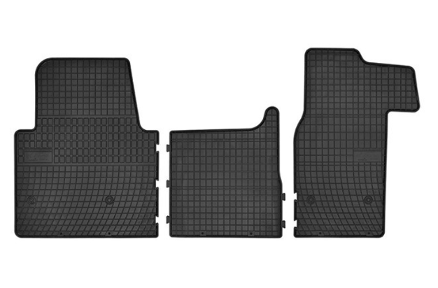 коврики салона Renault Master  III, Opel Movano II 2010->  борт 1см, евроклетка (3шт) Elegant