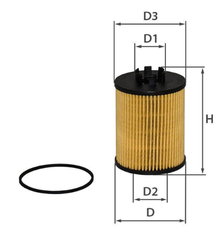 фильтр масл. Opel Combo 1.4 16V (h=88mm) 01->  (SMARTEX)