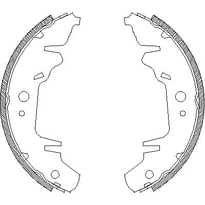 Гальмівні колодки барабанні