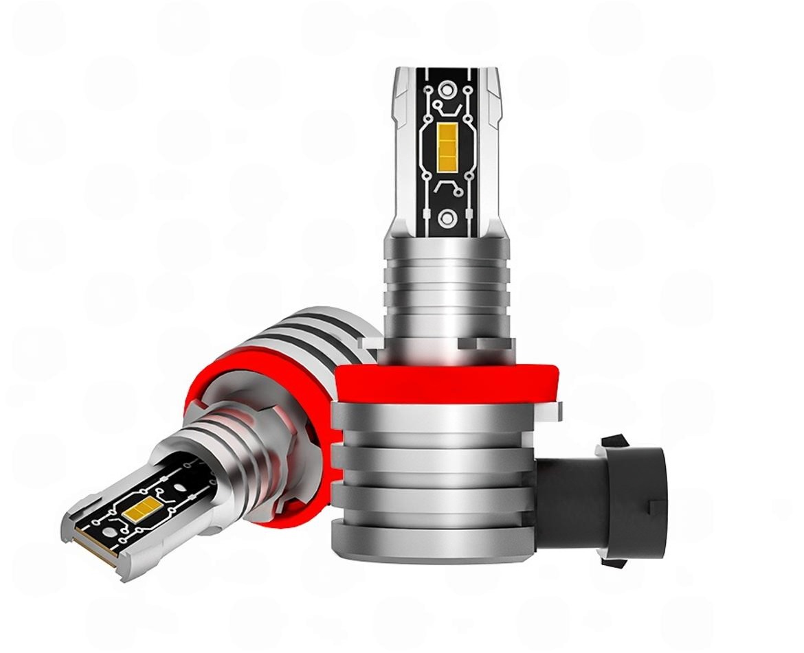 лампа LED H8/H9/H11/H16 12V-24V  44W EUROTUN NHE 4500L 6000K радиатор