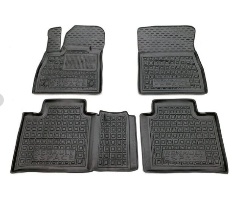 коврики салона Renault Espace V 2014-> борт 2,5см, с перемычкой