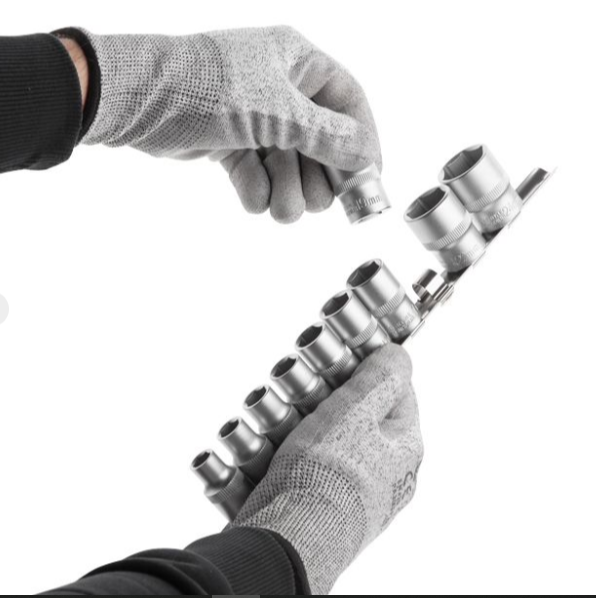 набор головок 1/2"  10 шт, 10-24 мм (планка) ET-6011 - зображення 3