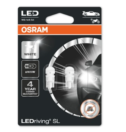 Лампа светодиодная БЦ 12-5 лазер. WHITE  1W 6000K OSRAM Premium