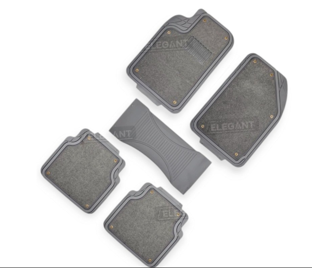 коврики салона универсальн. со съемным ворсом, перемычка, серые Elegant