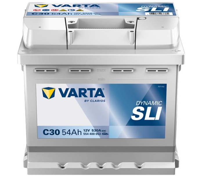 Аккумулятор VARTA SILVER DYNAMIC 54Ah, EN 530, правый "+" 207x175x190 (ДхШхВ) | 6СТ-54 АзЕ (C30)