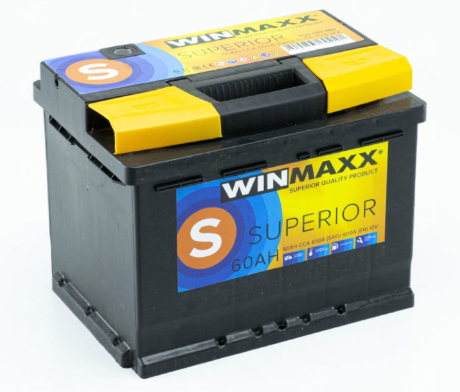 Аккумулятор WINMAXX  60Ач 600А SUPERIOR  (L2) (0) Евро правый + (гарантия 36 мес)