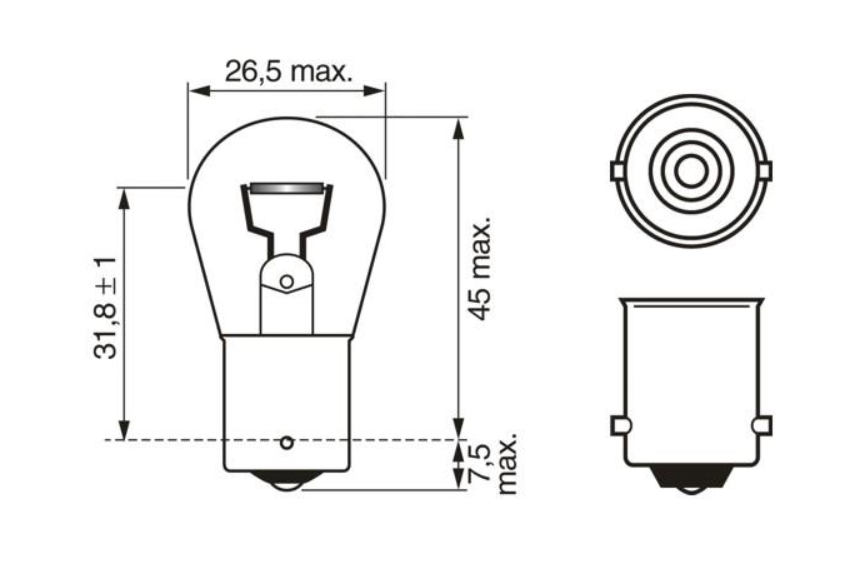 Автомобiльна лампа 1 987 302 262 - зображення 2