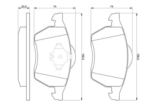 Гальмівні колодки дискові 0986494003 - зображення 2