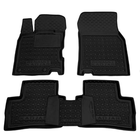 коврики салона Renault Kadjar 2015-2022 борт 2,5см, с перемычкой